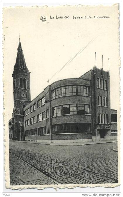 La Louvière :  Eglise et ecoles communales