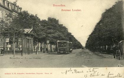 Belgique - Bruxelles - Tramway Avenue Louise