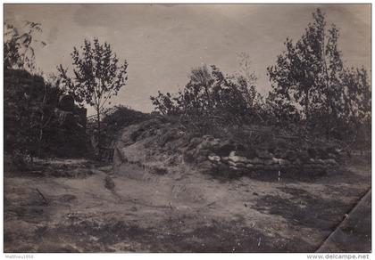 Photo 1915 secteur LANGEMARK-POELKAPELLE - position allemande, Fussartillerie (A139, ww1)