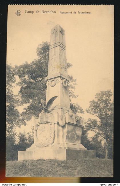 LEOPOLDSBURG    KAMP VAN BEVERLOO. ,, MONUMENT DE TACAMBARO