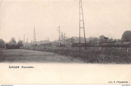 Belgique - LEUZE (Hainaut) Panorama - La gare