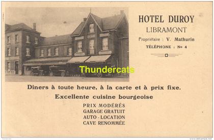 CPA  HOTEL DUROY LIBRAMONT