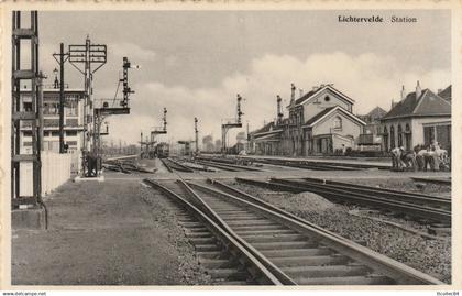 CPSM-BELGIQUE-LICHTERVELDE-Station