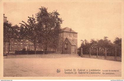 BELGIQUE - Gesticht St Gabriel te Liedekerke - De speelplaats - cour - récréation - edit Thill - Carte Postale Ancienne