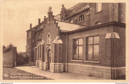 BELGIQUE - Gesticht St Gabriel te Liedekerke - Ingang - Ern Thill Bruxelles - Vue en façade - Carte Postale Ancienne