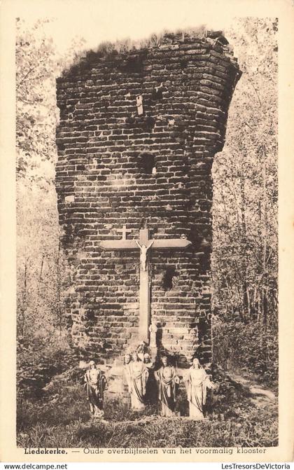 BELGIQUE - Liedekerke Oude overblijfselen van het voormalig klooster - Monument - Statue - Carte Postale Ancienne