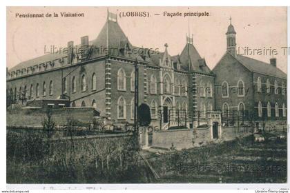 CPA LOBBES Pensionnat de la Visitation Facade principale