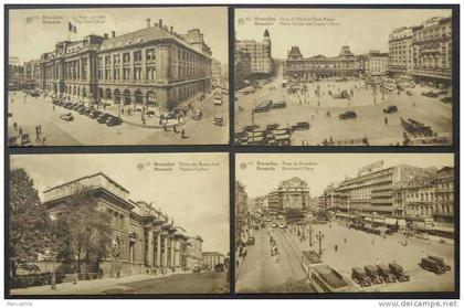 BRUXELLES  (dont Poste et Gare) / ENSEMBLE DE 8 CARTES POSTALES (ref CP39)