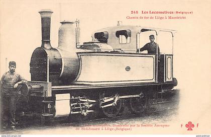 Belgique - SAINT-LÉONARD Liège - Locomotive construite par Société Anonyme de Saint-Léonard pour le chemin de fer de Liè