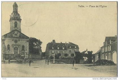 Tellin : place de l'église    ( ecrit 1921  )