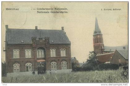 Merxplas ( Merksplas )  :  Gendarmerie Nationale  ( geschreven 190x met zegel 1 cent )