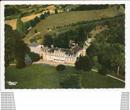 carte ( format 15 x 10,5 cm ) MESSANCY  château mathelin   ( vue aérienne )