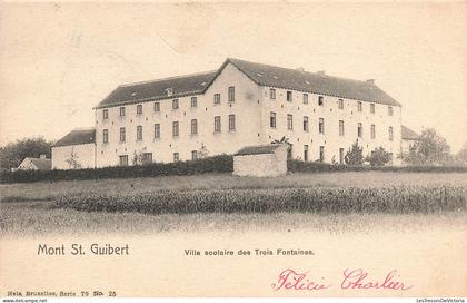 [-5%] BELGIQUE - Mont Saint Guibert - Villa scolaire des Trois Fontaines - Carte postale ancienne