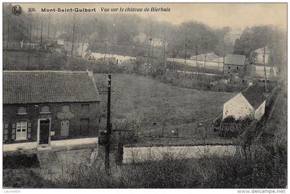 MONT-SAINT-GUIBERT.  VUE SUR LE CHATEAU DE BIERBAIS.