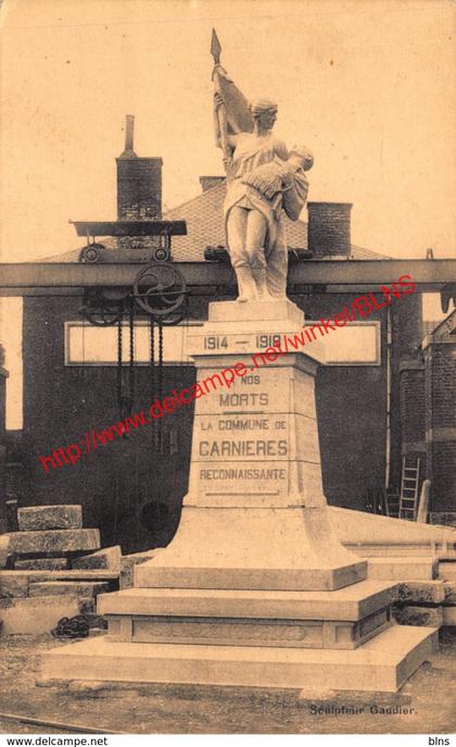 Monument aux morts de la guerre - Carnières Morlanwelz