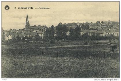 Morlanwelz : Panorama  (  verso reclame KWATTA en texte  chocolade )