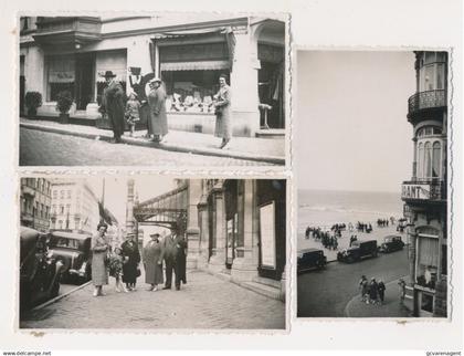 OOSTENDE  3 FOTO'S ( 11 X 6,5 CM ) 1936