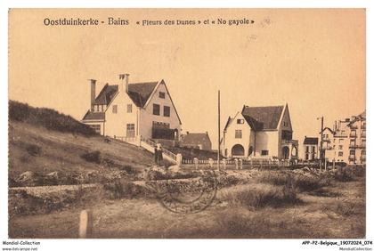 APPP2-0111-BELGIQUE - OOSTDUINKERKE - Bains - Flzurs des dunes et no gayole