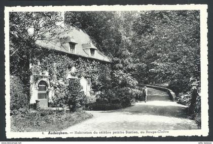 1.1 CPA - AUDERGHEM - OUDERGEM - Habitation du célèbre peintre Bastien - Rouge Cloître   //