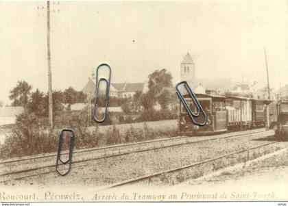 Roucourt , Peruwelz  :   TRAMway   (  carte  ADEPS  vois scans )