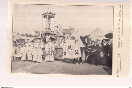 cpa pont à celles  procession