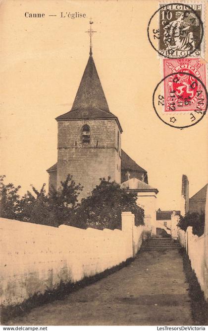 BELGIQUE - Riemst - Canne - L'église - Henri Ka Quet - Montegnée - Carte postale ancienne