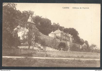 +++CPA - CANNE - KANNE - Riemst - Château de POSWICK - Cachet Relais 1923   //