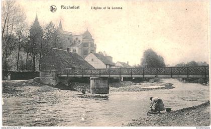 CPA  Carte postale Belgique Rochefort Eglise et La Lomme    VM69659