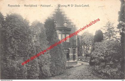 Ruysselede - Heerlijkheid Malstapel - Woning Mr Dr Slock-Cottell - Ruiselede