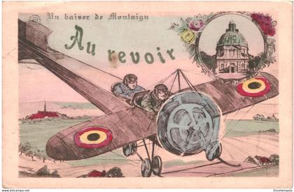 CPA  Carte postale Belgique Montaigu Un baiser de Montaigu Au revoir 1922  VM66097ok