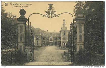 Schoten : Chateau de Schoten   ( carte Carnet )