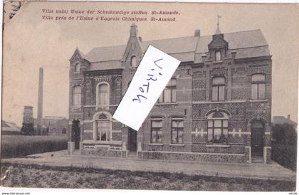 Sint-Âmands : villa nabij usine der scheikundige stoffen ( 1909 met zegel )