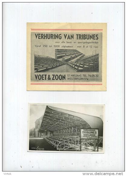 Sint-Niklaas : Voet & Zoon :  verhuring van tribunes ( 3 items  - 2 scans )