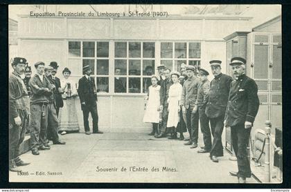 CPA - Carte Postale - Exposition Provinciale du Limbourg à St Trond - Souvenir de l'Entrée des Mines (CP23967)