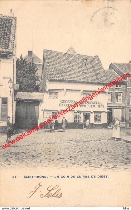 Saint-Trond - Un coin de la Rue de Diest - Goossens-Sterkendries bakker en winkelier - Sint-Truiden