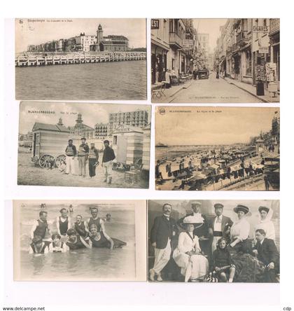 lot 7 cartes et cartes photos blankenbergh   1920