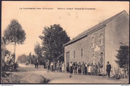 +++ CPA - La Converserie vers CHAMPLON - Tenneville - Maison Joseph Remacle -Toussaint - Animée !  //