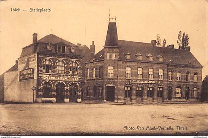 België - TIELT (W. Vl.) Statieplaats - Hotel des Flandres - Grand Hotel de la Gare