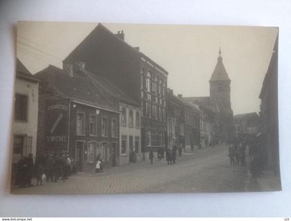 Tubize Rue de Bruxelles   CARTE PHOTO CARTE MERE