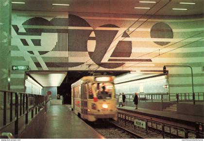 BELGIQUE - Bruxelles - Métro - Colorisé - Carte postale