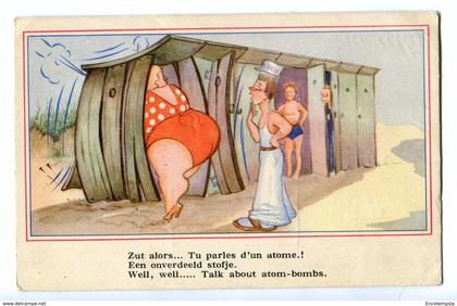 CPA - Carte postale - Belgique - Comique - Plage - 1947 ( CP37)