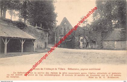 Ruines de l'Abbaye - Réfectiore - pignon méridional - Villers-la-Ville