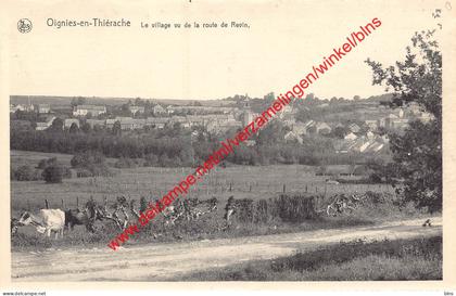 Le Village vu de la route de Revin - Oignies-en-Thiérache Viroinval