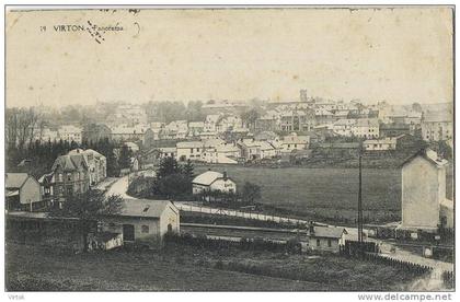 Virton   :  Panorama  ( ecrit 1909 sans timbre )