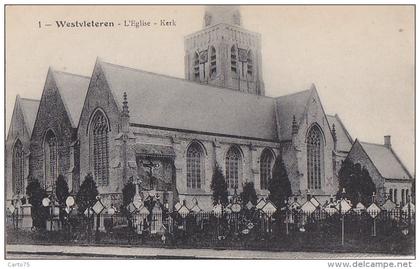 Belgique - Vleteren Westvleteren - Eglise Cimetière