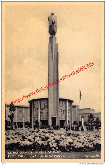 1935 Wereldtentoonstelling - het paviljoen van de stad Parijs - Brussel Bruxelles