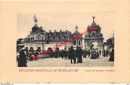 Entrée de Bruxelles Kermesse - Exposition de Bruxelles 1910 - Brussel Bruxelles