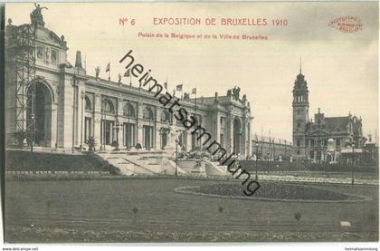 Exposition de Bruxelles 1910 - Palais de la Belgique et de la Ville de Bruxelles - Edition M. Marcovici Bruxelles