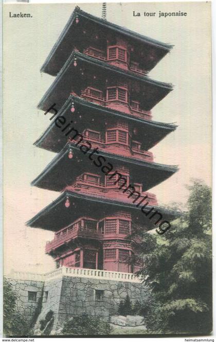 Laeken - La tour japonaise - Verlag Mangelschotz Laeken 20er Jahre