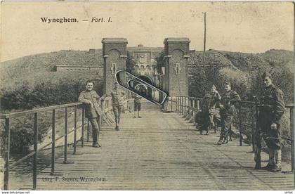 Wijnegem :  fort 1    (  geschreven met zegels Albert I  )  Militaria